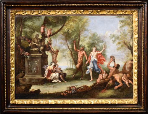 Bacchanale avec offrandes à Pan - Atelier de Filippo Lauri (1623-1694)